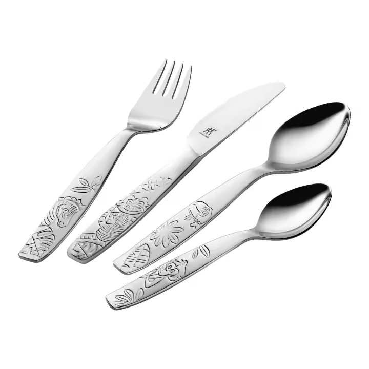ZWILLING Jungle Cubertería infantil 4-pzs, satinado - 1