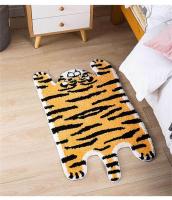 Carpeta De Terciopelo Suave En Forma De Tigre Alfombra Antideslizante Absorbente Para Baño Y Dormitorio Alfombrilla Para Puerta - details 5