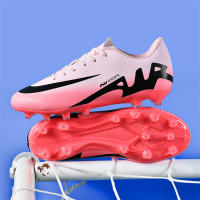 Nuevos Zapatos De Fútbol Ultraligeros Para Hombres Con Suela De Goma Respirables Y Microfibra Botas De Fútbol De Interior Con Tornillo Largo Entrenamiento Deportes Y Moda - details 4