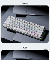 Teclado Mecánico Mini MUCAI MKA610 RGB USB Con Switches Rojos 61 Teclas Cableado Para Computadora Y Portátil Color Negro Puro - details 11