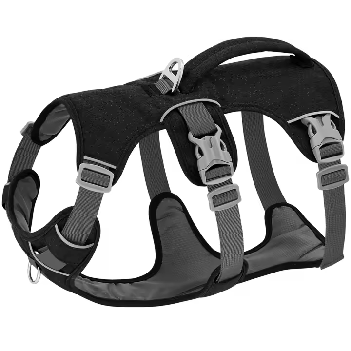 Harnés Reflectante Para Perros Grandes Y Pequeños De Náilon Duradero Con Manija Ajustable Para Caminar Y Entrenamiento - 1