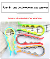 1/2Pcs Multifuncional Abre-Copos De 4 En 1 Abre-Copos De Botella Y Lata Herramienta De Cocina Y Vida Diaria Material PP - details 0