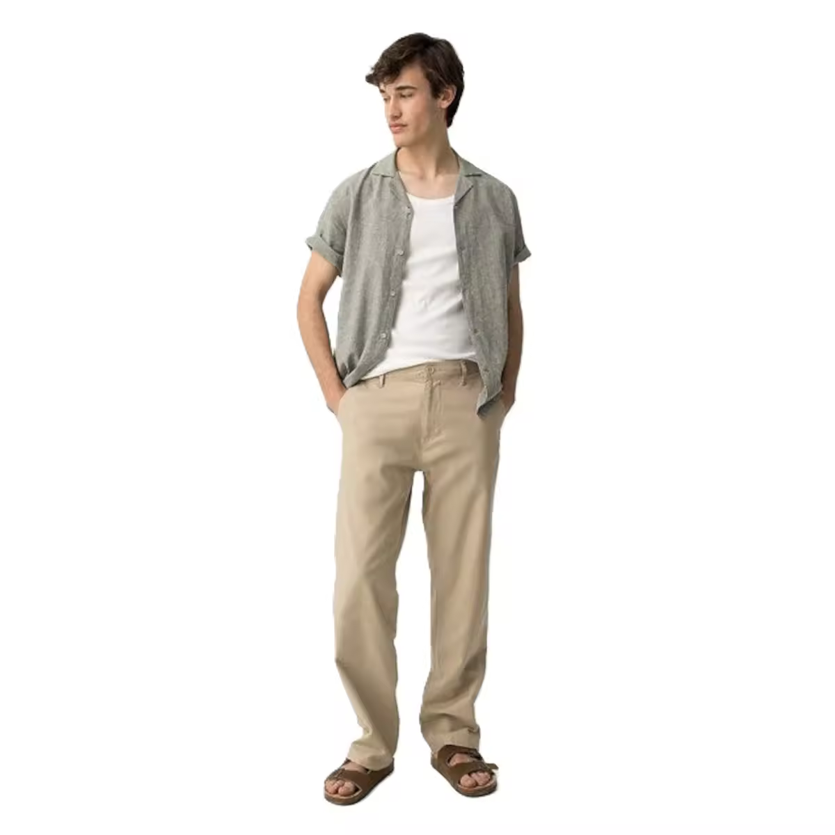 Pantalón chino Tiffosi H85 Relaxed 10060069 beige - details 1