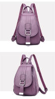 Mochila Multifuncional De Cuero Para Mujer Diseñadora Antirrobo Gran Capacidad Estilo De Viaje Moda Para Adolescentes - details 12