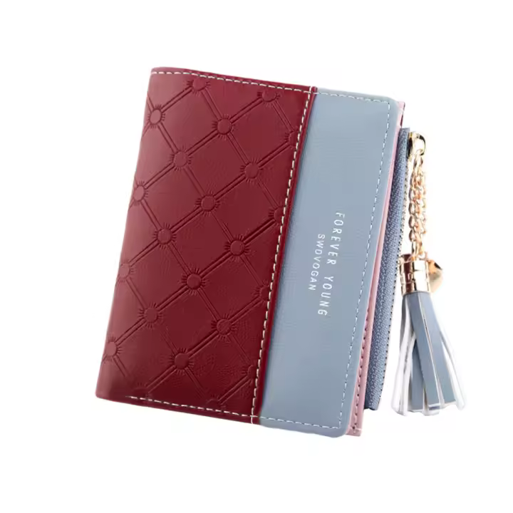 Cartera de Cuero para Mujer with Monedero de PU y Bolsillo with Cremallera - 1