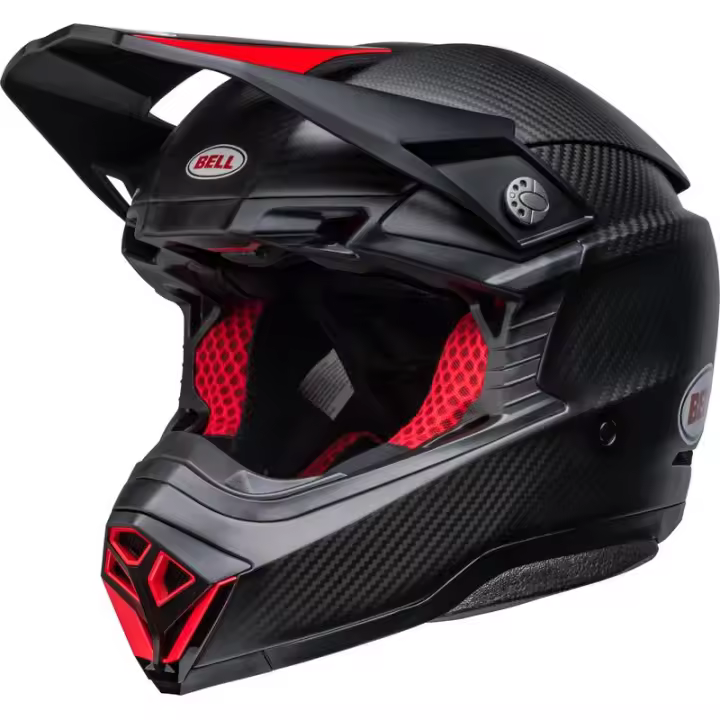 Casco BELL Moto-10 Spherical - Satin/Gloss Black/Red talla L - 1