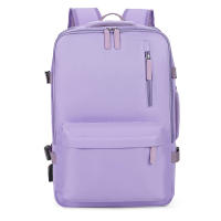 Mochila de viaje unisex de nailon con cremallera, multifuncional, de gran capacidad y con múltiples compartimentos, ideal para parejas. - details 0