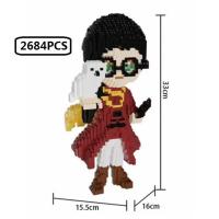 Juguetes De Construcción De Anime Cartoon Blocos De Monstruos Educativos Para Niños Regalo De Navidad Bloques De Plástico PVC Tamaño Micro Sin Baterías - details 6