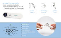 Termómetro Infrarrojo de Frente y Oído sin Contact, Medición Instantánea, Alta Precisión, Apto para Bebés, Niños, Adultos y Objetos - details 1