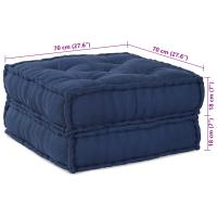 Pouffe Modular vidaXL Índigo 70x70x36 Tela - details 7