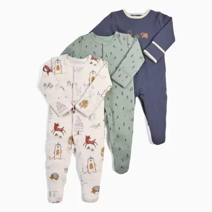 Zenyth Ropa para niños, Mono de Bebe de Primavera y Primavera, ropa de gateo de manga Largo que cubre Los Pies, Pijamas, Caja de GIFT para Bebe recién acid - 1