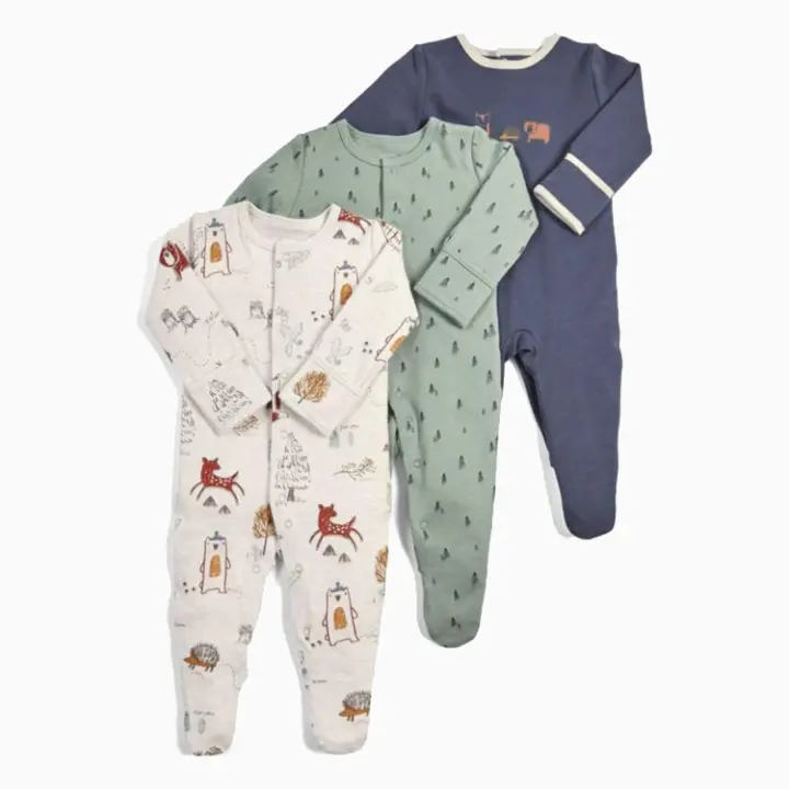 Zenyth Ropa para niños, Mono de Bebe de Primavera y Primavera, ropa de gateo de manga Largo que cubre Los Pies, Pijamas, Caja de GIFT para Bebe recién acid - 1
