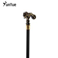 Bastón De Caminar Estilo Steampunk Con Calavera Dorada Y Negro Decorativo Para Cosplay Y Fiesta Gótica Vintage Adecuado Para Hike - details 4