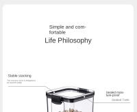 Jars De Almacenamiento Para Cocina Grandes Organizador De Granos Y Condimentos a Prueba De Humedad En Plástico Estilo Japonés - details 5