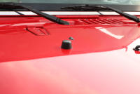 Manija De Capó De Coche Con Almohadilla De Goma Para Jeep Wrangler TJ 1997-2006 JK 2007-2018 Accesorios Exteriores ABS Acero Inoxidable/Rubber Negro Instalación Fácil - details 1