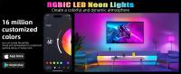 Fresnel LED Neón RGBIC Tira Con Control Remoto Y USB Para Decoración De Dormitorio Y Habitación De Juegos Flexibilidad Inteligente - details 0