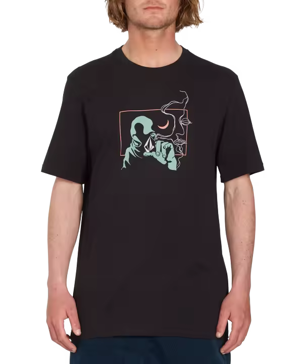 Camiseta Skate Volcom Vitals SST1 Negra 100% Algodón Orgánico - 1