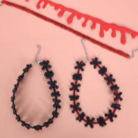Collar De Sangre Sangrante Para Decoración De Halloween Accesorios De Disfraz De Payaso De Vampiro Material De Resina - details 8