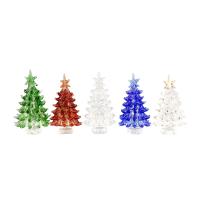 Árbol De Navidad De Cristal Miniatura 2.75 Pulgadas Decoración Exclusiva Multicolor Pequeño Regalo De Lujo Para Amigos - details 0