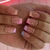 24Pcs Uñas Postizas De Ballet Blancas Con Gradiente Full Cover Art Nails Presión En Uñas Artificiales Acrílicas Removibles Para Fiesta - details 22