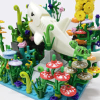 MOC Bloques De Construcción Submarina Mundo Creativo Y Lindo Con Animales Marinos Como Tiburón Y Delfín Juguetes Para Niños Set De Bloques Ciudades Para Regalo - details 6