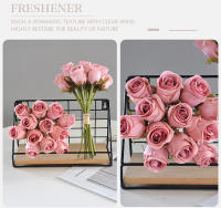 Bouquet De Rosas Rosa De 24CM Decoración Para El Hogar Propiedades Fotográficas Guía De Carretera Para Boda Flores Artificiales - details 25