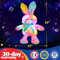 Muñeco De Peluche LED Rosa De 38cm Juguete Luminoso Musical Cojín De Terciopelo Conejo Cantante Regalo De Pascua Para Niñas Animal De Fondo - details 6