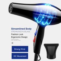 Secador De Pelo Profesional 2200W Potente Calefacción Rápida Ajuste Calor Frío Iónico Con Recogido De Aire Manoleta Plegable EU Plug - details 2