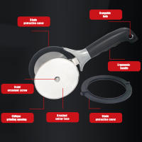 Cortador De Ensalada Con Cubiertas Protectivas Y Ruedas Doble Acero Inoxidable Circular Herramienta Para Frutas Y Verduras - details 4