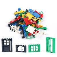 Bloques De Construcción DIY Para Niños 102 Piezas Ciudad Arquitectura Juguete Educativo De Bloques De Ladrillo Para Puertas Y Ventanas - details 0