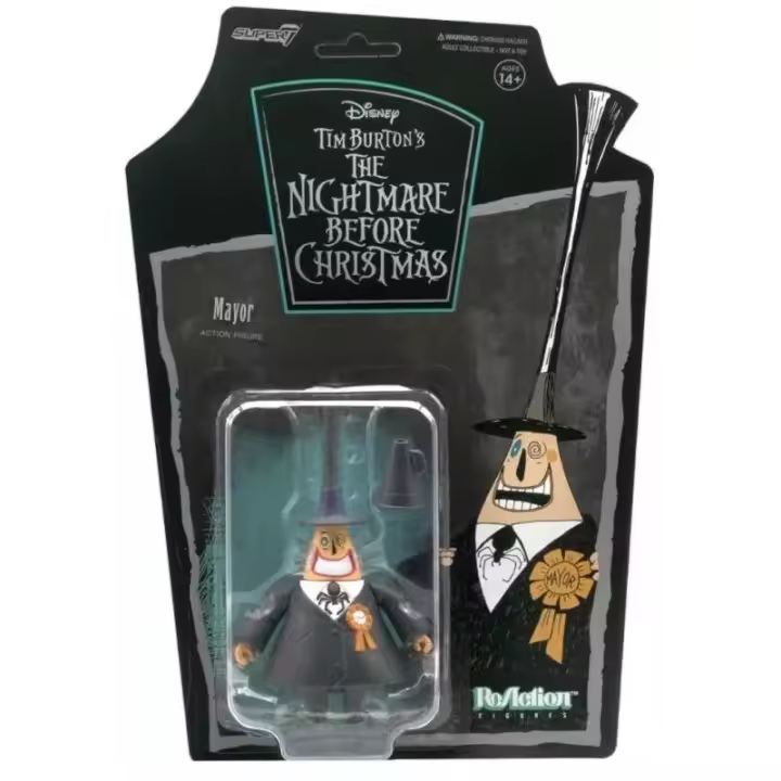 Figura articulable Nightmare Before Christmas 3.75" - Tim Burton Super7 ReAction NBX Pesadillas antes de Navidad Retro Toys - 1