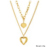 Set 2 collares mujer, collar corazones, Día de San Valentín, regalo mujer San Valentín, collar tendencia mujer, joyería y bisutería para mujer, collar acero inoxidable, NO pierde su color - details 5