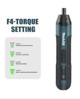 Destornillador Eléctrico Inalámbrico Makita Recargable 1300mah Multi-función Ajustable Torque Herramientas De Reparación - details 1