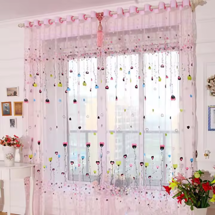 Cortina Personalizada De Vuelo Pequeño Y Cartoon Rustic Azul Para Sala De Estar Y Habitación Infantil Decoración Con Ventana Técnica De Tejido - 1