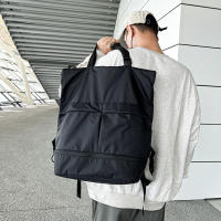 Mochila Unisex Grande Impermeable Deportiva Bolso De Viaje Casual Para Hombres Y Mujeres Bolsa De Mano De Nylon Con Cierre De Zipper - details 4