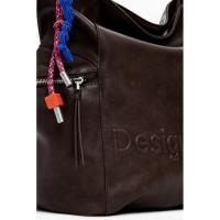 Bolsos sport de mujer DESIGUAL WAKP29 6009 MOCHILA HALF LOGO ARICA CHOCO 37301 25I - details 4