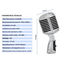 LEUS LAC50 - 55SH Micrófono Dinámico Profesional Vintage Clásico Para Voz Para Presentaciones En Directo Karaoke - details 9