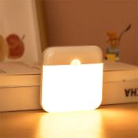 Lámpara Nocturna LED Con Sensor De Movimiento Recargable Para Dormitorio Cocina Escaleras Pasillo Armario Iluminación USB Rectangular - details 0