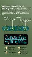 Incubador Integrado Inteligente Para Aves Small House Atmosphere Lights Con Pollos Y Patos Plástico Material De Alta Calidad - details 6