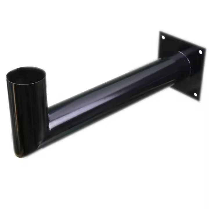 Soporte de Pared Exterior Jandei para Farola Solar LED 1500 Lúmenes GREEN UFO 150W - Acero Galvanizado Negro - 50x15cm - 1