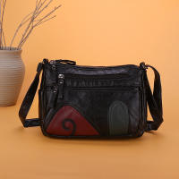 Bolso de hombre retro sencillo de piel para mujer, lavado, con múltiples compartimentos, bolso para teléfono móvil de gran capacidad - details 6