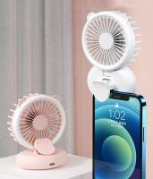 Ventilador de mano, ventilador Eléctrico portátil, badería recargable USB, Tiempo de trabajo de 3,5 a 10 horas, plegable a 90 ° - details 0