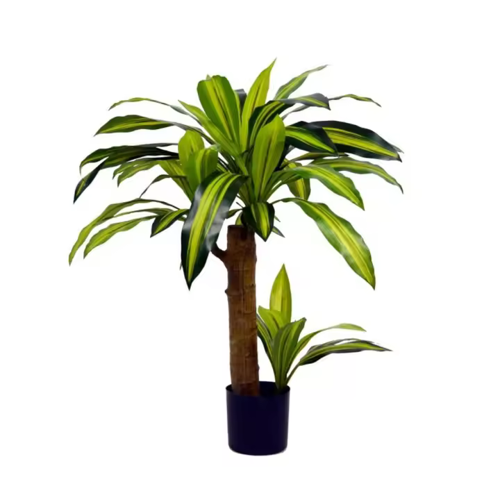 Árbol decorativo imitación dracena verde/marrón 75 cm - 1