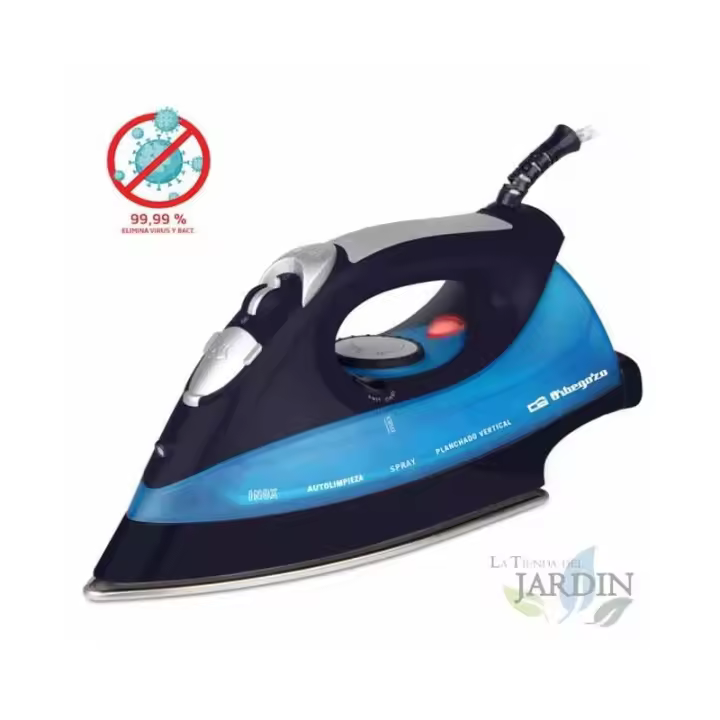 SUINGA Plancha vapor Orbegozo 2600W, suela acero inoxidable, planchado rápido y eficaz, excelente para tejidos delicados - 1