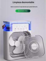 Nuevo ventilador eléctrico de cinco orificios con humidificación por pulverización de enfriamiento, ventilador de aire acondicionado de escritorio para dormitorio de estudiantes y hogar, ventilador de aire acondicionado de alto viento - details 7