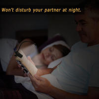 Luz De Lectura LED Dual Con 14 Luces Y Control Táctil De 3 Colores Y 8 Niveles De Brillo Recargable Por USB Luz Nocturna Para Ojos Cuidado Clip En Libro/Mesa Regalo Para Mujer Hombre Niños - details 15