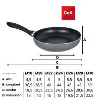 Home Solazzia - Sartén Deluxe aluminio fundido con antiadherente Teflon Innovations, apto para todo tipo de cocinas incluida inducción, dispone vario tamaño - details 2