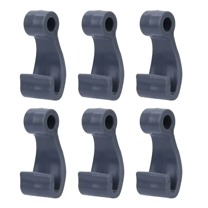 6 Pcs Plastic Snap Fasten Rope Hooks Clip Kayak Tent Plastic Fasten Hook - 1