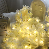 Guirnalda De Flores Artificiales De Cerezo 180CM Con LED Para Decoración De Bodas Casas Jardines Y Fiesta Accesorios Para Arco - details 8