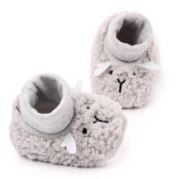 Zapatillas De Otoño-Invierno Para Bebés Con Diseño De Oso Y Oveja Niños Y Niñas Calf Sintética Antideslizante Cómodo Para 0-18 Meses - details 13